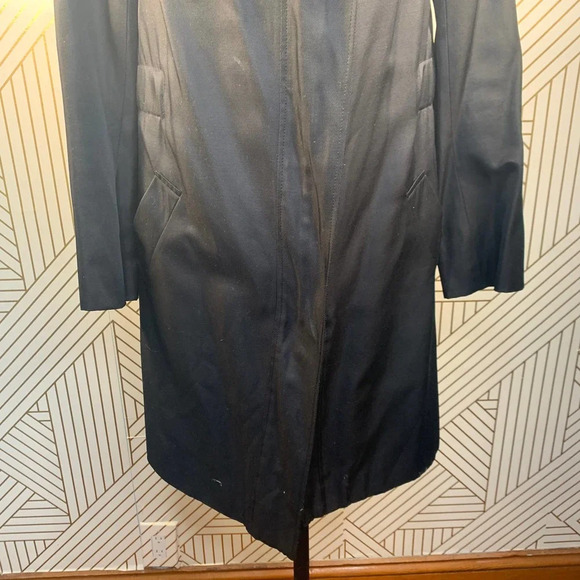 Reiss Arlington Black Trench Coat Jacket - Picture 11 of 12